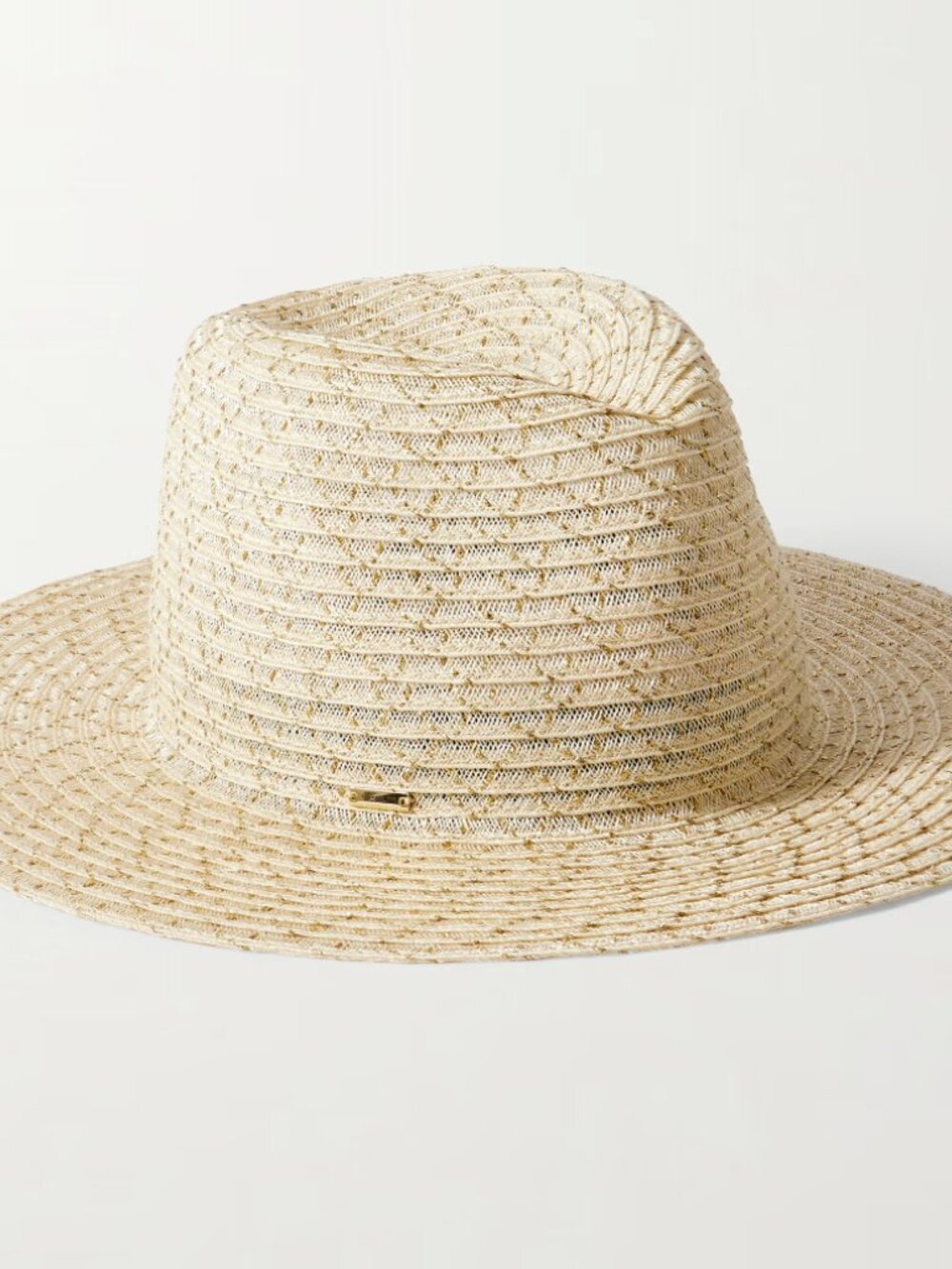 Eugenia Kim Courtney metallic hemp-blend hat